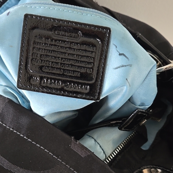 Coach Black Shoulder Bag with Silver Hardware - Picture 7 of 8